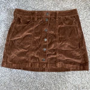 Courderoy American Eagle Super High-Rise A-Line Skirt